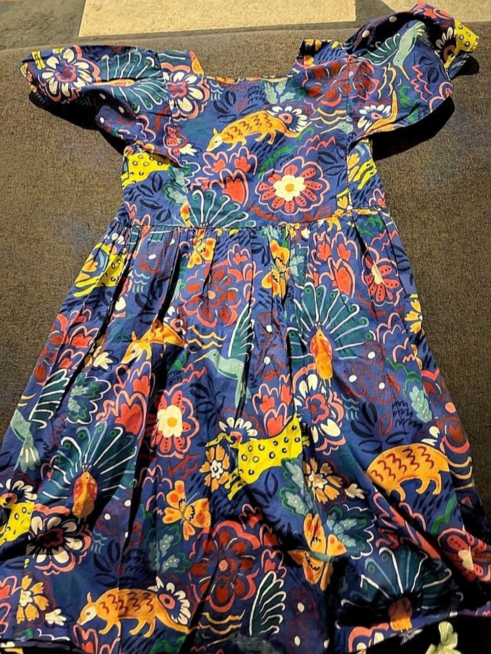 Mini Boden Madeline Blouson Sleeve Dress